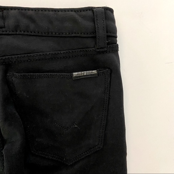 Hudson KIDS ‘Diao’ Skinny Black Jeans distressed size 4 - Picture 4 of 7